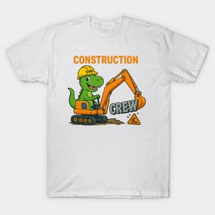 Dino T-Rex Construction Crew T-Shirt